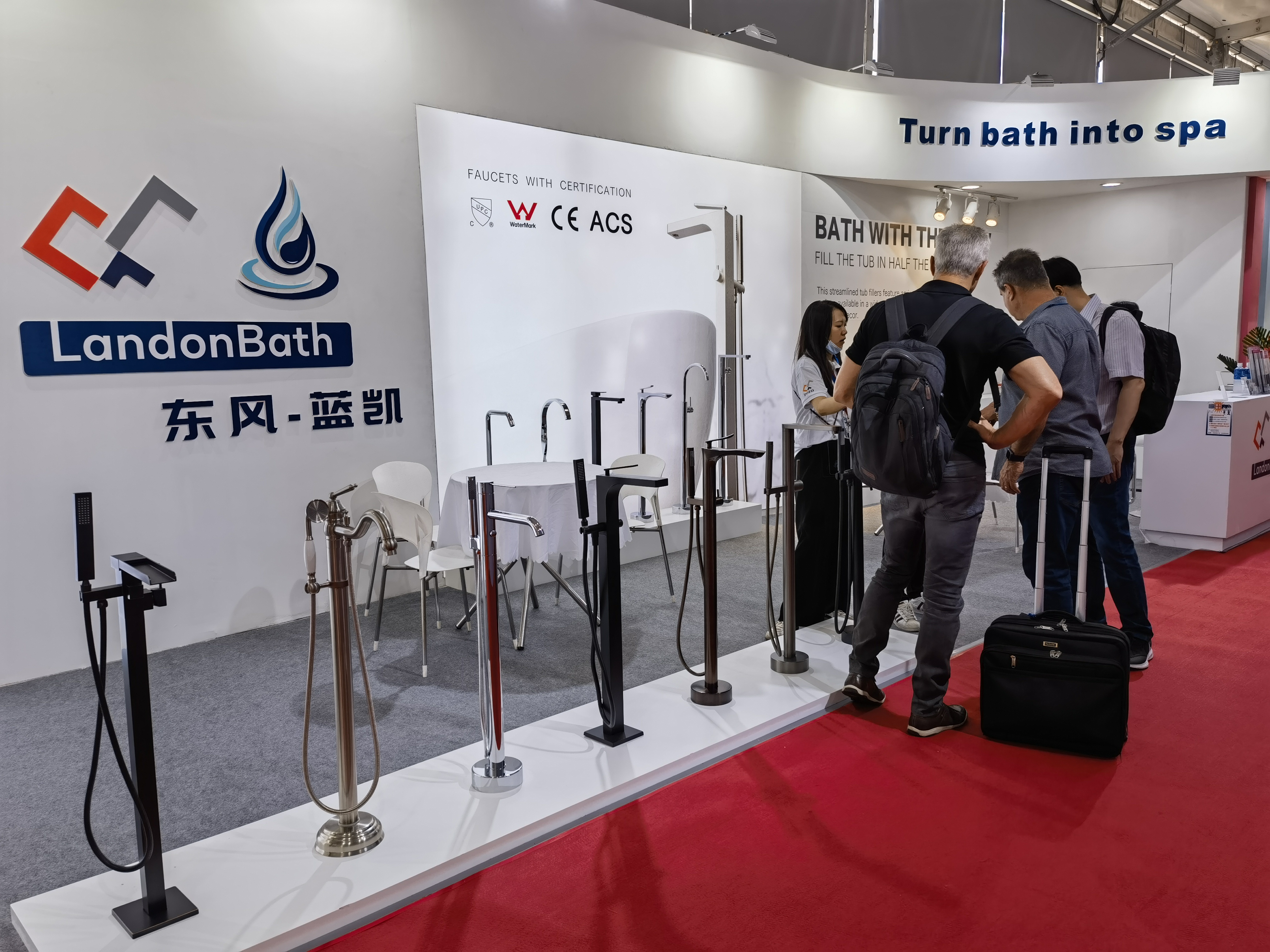  Grand Exhibition! LANDONBATH, a professional bathtub faucet foreign trade enterprise, achieved great success in the 2023 Shanghai KBC Exhibition!
