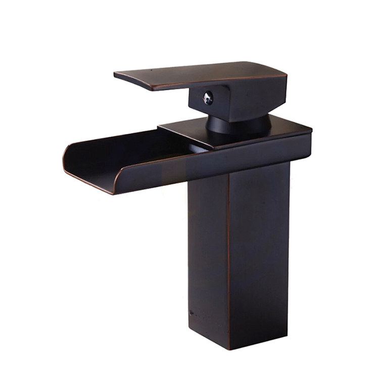Hot Selling Luxury Home Lavatory Designer 1 Hole Tap Vintage Basin Faucet Waterfall