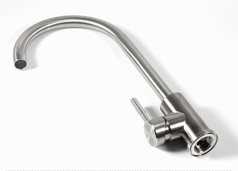 Professional Griferia Para Fregadero Single Handle Water Mixer Tap Kitchen Faucet For Sink 304 Stainless Steel Robinet De Puisag