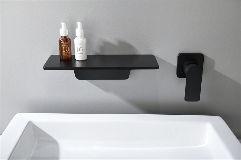 Waterfall Bathtub Faucet Mixer Bath Tubs Filler Modern Taps Faucets Tub Filler Matte Black Wall Mount
