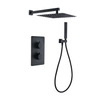 Thermostatic Bath Shower Mixer Taps With Rainfall Shower Head In Wall Mounted