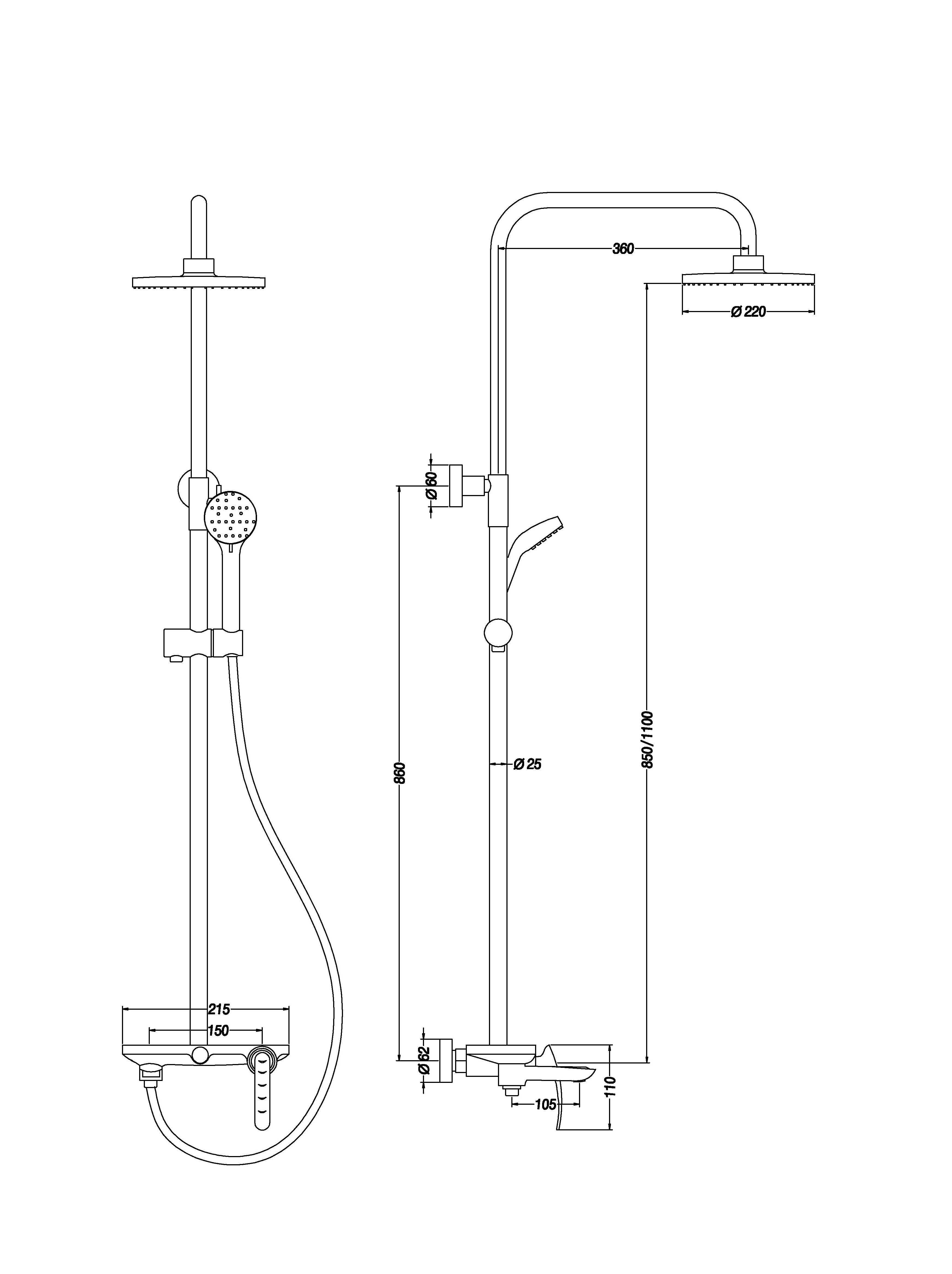 Chrome Bathroom Tub Faucet Mixer Tap Bathtub Shower Faucet Set Soild Brass