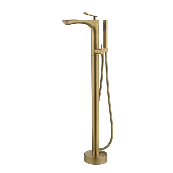 Bathroom Decoration Floor Free Standing Mounted Bathtub Faucet Mixer
