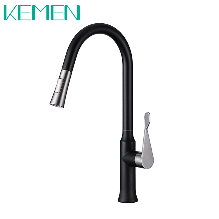 New Product Series 304 Kitchen Faucets Matte Black Pull Down Kitchen Sink Faucet