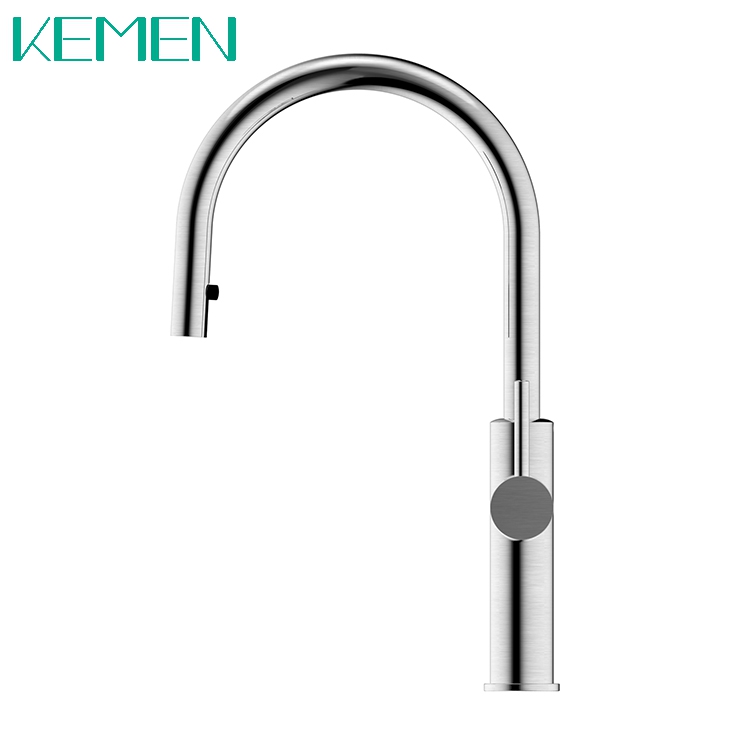 Manufacturer Faucet Hot Cold Kitchen Taps 304 Stainless Steel Pull Down Kitchen Faucet