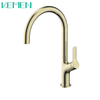 Luxury Brushed Gold Kitchen Faucet 304 Water Taps Hot And Cold Water Single Handle Kitchen Faucet