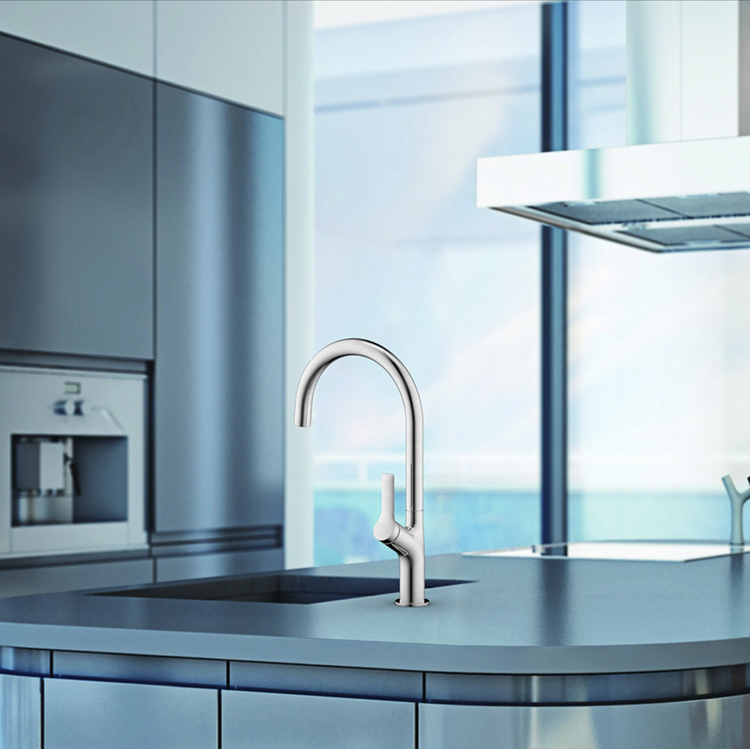 New Product 304 Stainless Steel Kitchen Faucet Hot And Cold Water Mixer Tap Brushed Series Faucet For Kitchen