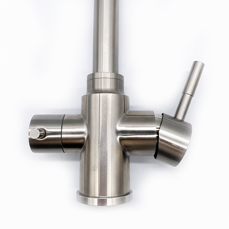 SS304 Dual Handle Direct Drinking Water Hot Cold Kitchen Faucet 3 Way Water Purifier Faucet Water Filter Mixer Tap