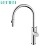 2 Functions Pull Down Kitchen Faucet Single Hole Single Handle Flexible Hose For Kitchen Faucet