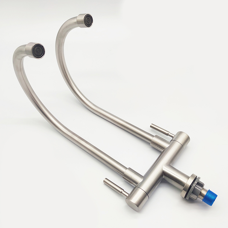 Hot Selling Contemporary 304 Stainless Steel Single Cold Water Tap Kitchen Sink Faucet