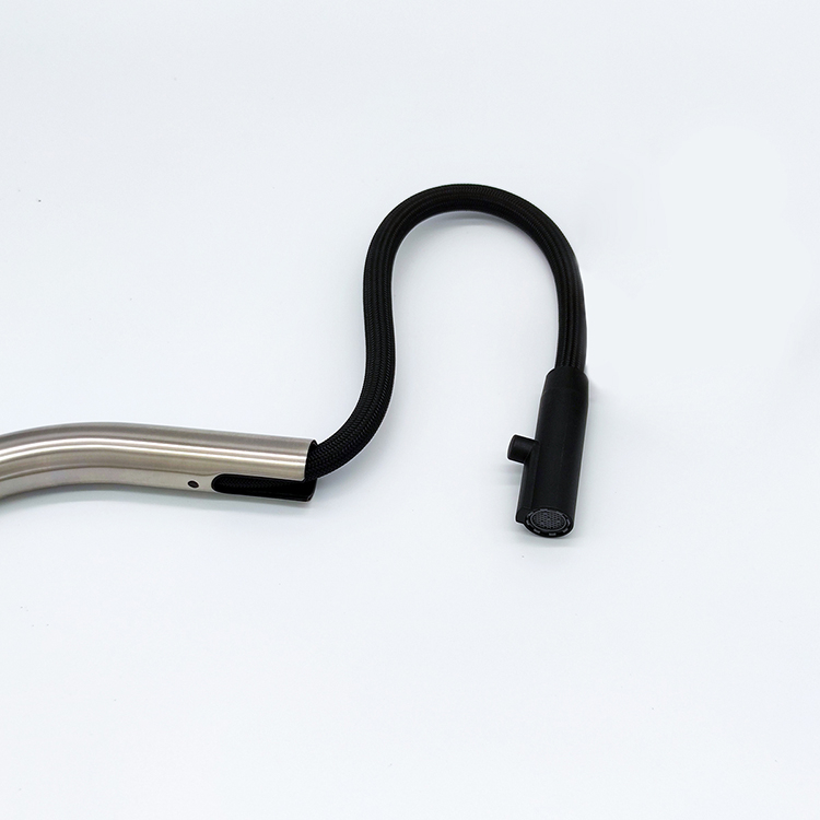 Hot Sale Deck Mounted Kitchen Faucet Hot And Cold Water Mixer Tap Brushed Kitchen Faucet