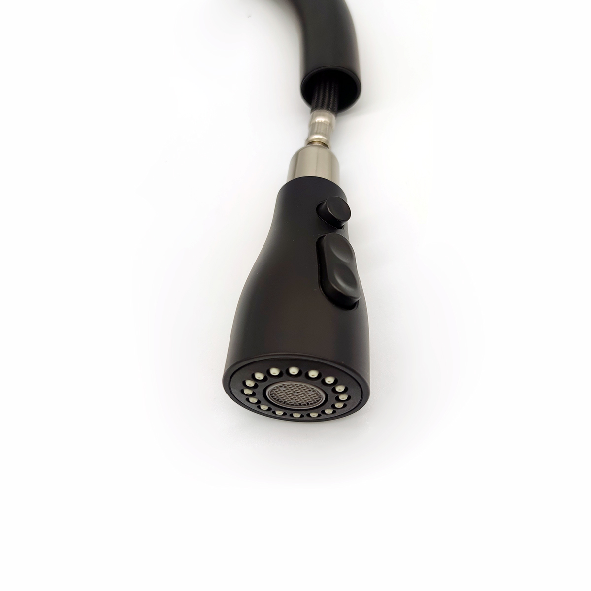 304 Stainless Steel Hot And Cold Water Flexible Hose For Kitchen Faucet With Pull-Down Kitchen Faucet Black