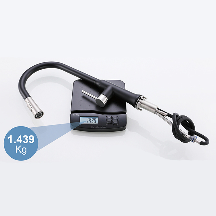 Commercial Kitchen Faucet Pull-Down Kitchen Faucet Stainless Steel 304 Black Mixer Taps