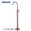 Modern Floor standing Waterfall Bathtub sets Chrome Floor Mount Brass Single Handle Bathroom Brushed bathtub Faucets