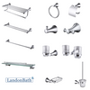 Hotel Stainless Steel Towel Rack Bathroom Hardware Set Single Pole Towel Rack
