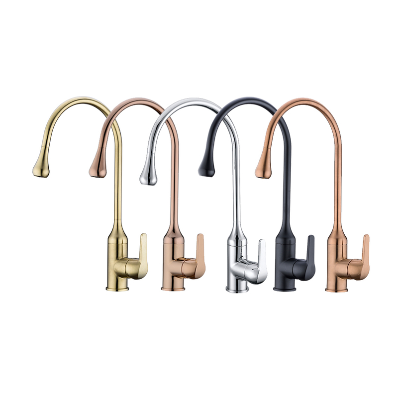 Single Handle Water Drop Design Kitchen Faucet 1301001