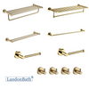Brushed Gold Bathroom Accessories Set Paper Holder Towel Rail 70Series