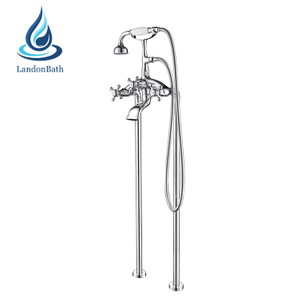 Modern Design Styles 304 Stainless Steel Floor-Mount Bathtub Faucet
