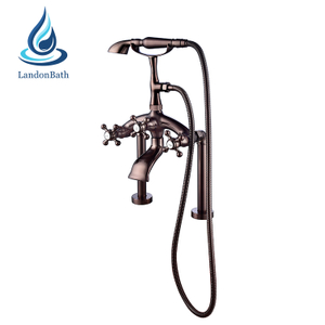Deck-Mount Roman Bathtub Faucet High Quality French Gold Bathroom Faucet