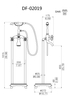 Traditional Classic Design Freestanding Bath Filler Faucet Mixer DF-02019