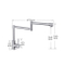New Deck Mount Folding Kitchen Faucets Single Handle Sink Taps Torneira De Pia