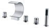 Bathtub Whirlpool5 Holes Hole Pcs 5Pcs Bathtub Bath Split Tub Faucet