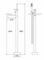 Bathroom Stand Alone Waterfall Bathtub Faucet Floor Mounted Bath Tap