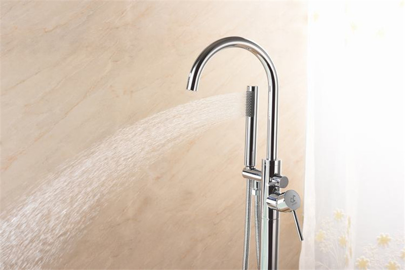 Bathroom Freestanding Brass Faucet Brushed Nickel Brushed Gold Plate Matt Black Bathtub Faucet Parts