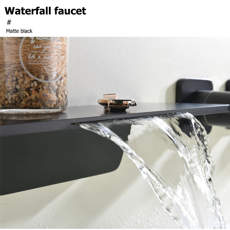 Contemporary Hot Sale Black Hidden Conceal Recessed Shower Wall Mount Bathtub Faucet & Wall Lever