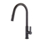 Black Color Brass Slim U Shape Spout Pull Out Kitchen Water Tap