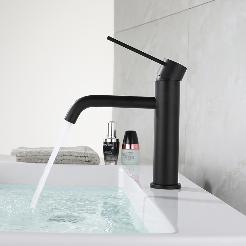 Modern Deck Mount Single Handle Wash Hand Brass Basin Taps Italian