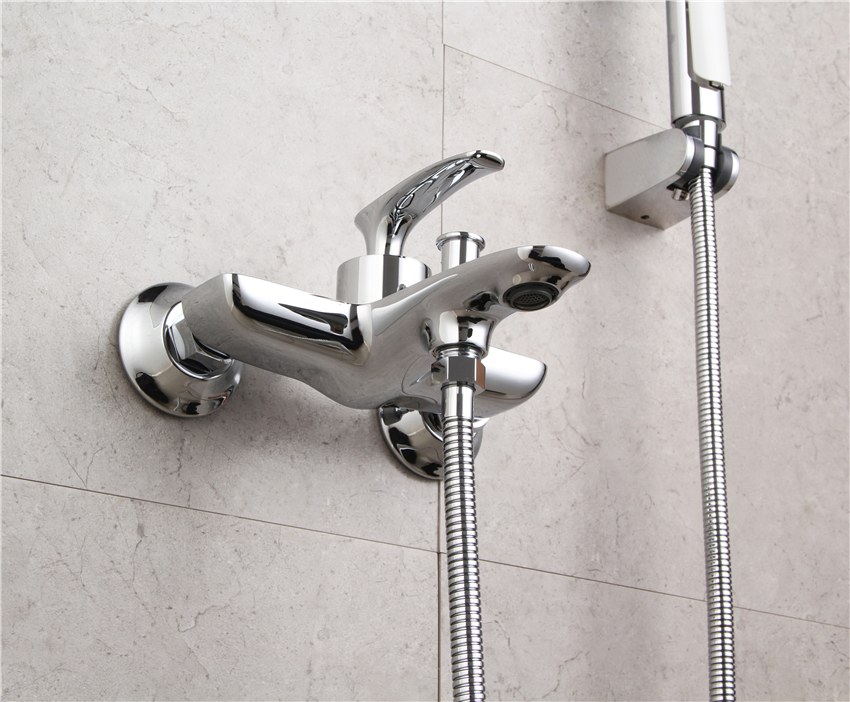 Single Lever Shower Mixer Set Bath Taps Wall Mounterd Bathub Faucet American Style Single Handle Shower Faucet