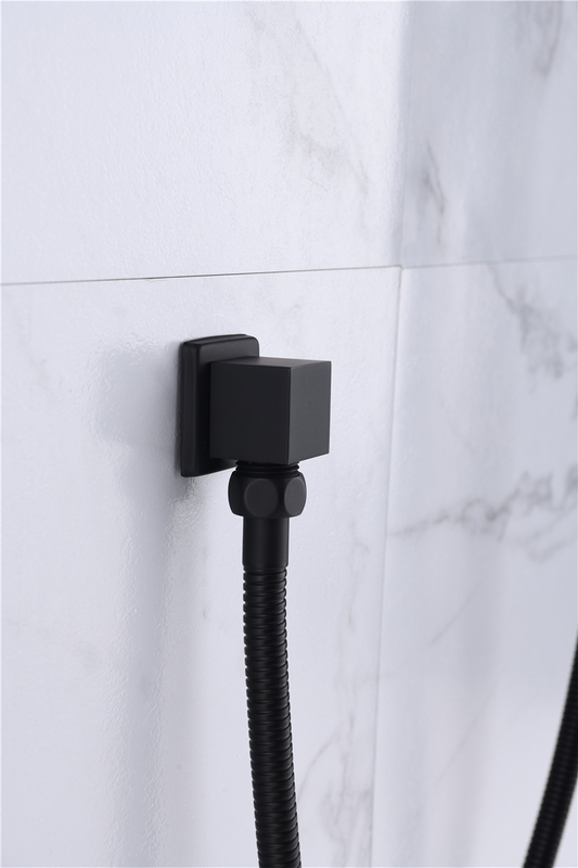 Modern Concealed Luxury Shower Systems With Rainfall Shower Head And Hand Held Shower Combo Kit