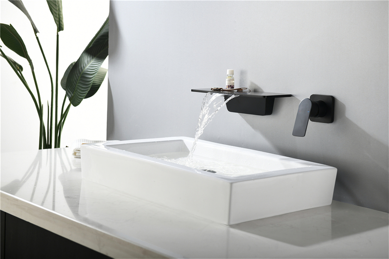 Quality Assurance Faucets Widespread Black Basin Faucet with Factory Direct Price