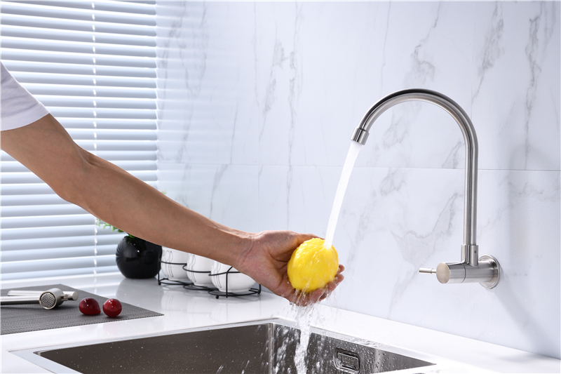 Wholesale High Quality Standard Hot Cold Kitchen Sinks Stainless Steel Faucet For Sale Wall Faucet Kitchen Mixer Tap
