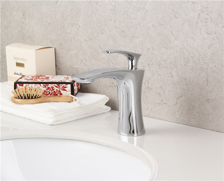 Professional factory taps and mixers wash mixer tap basin faucet curved sanitary on sale