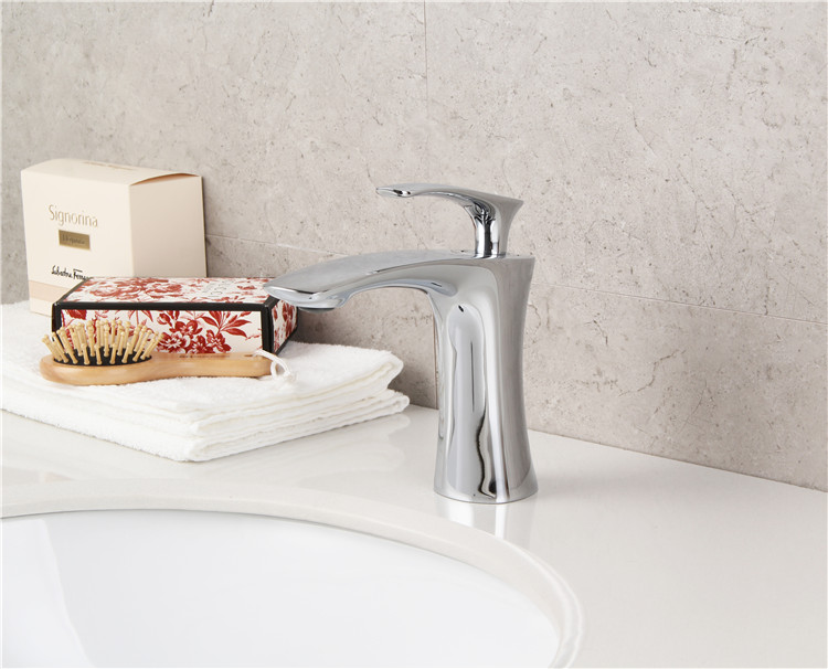 Professional factory taps and mixers wash mixer tap basin faucet curved sanitary on sale