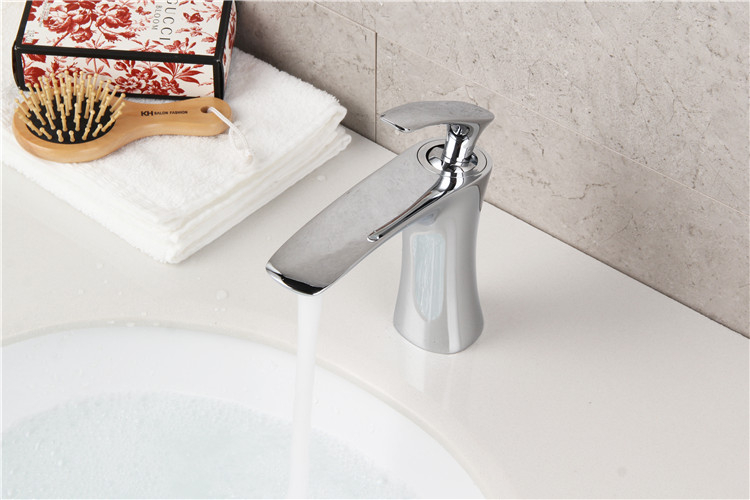 Professional factory taps and mixers wash mixer tap basin faucet curved sanitary on sale