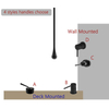 Ceiling Mounted Sink Faucet With Remote Control Washbasin Taps Water Drop Deign Mixer Top