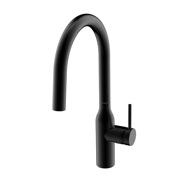 Wholesale Kitchen Faucet Matte Black Single Handle Mixer Tap Pull Down Kitchen Sink Faucet
