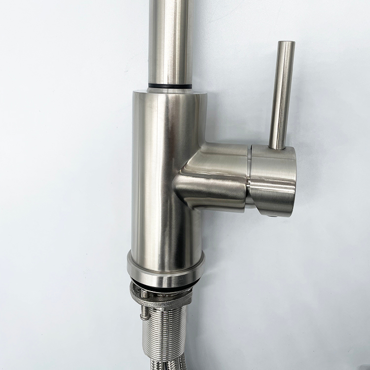 Amazon Hot Selling Smart Taps 304 SS Automatic Deck Mounted Single Handle Touch Sensor Pull Down Mixer Kitchen Faucet