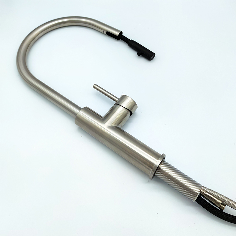 Manufacturer Faucet Hot Cold Kitchen Taps 304 Stainless Steel Pull Down Kitchen Faucet