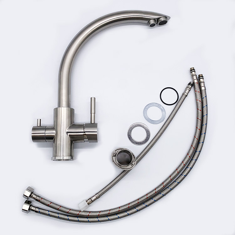 High Quality Stainless Steel 304 Filter Kitchen Faucet Three Way Water Filter Purifier Kitchen Tap Faucet