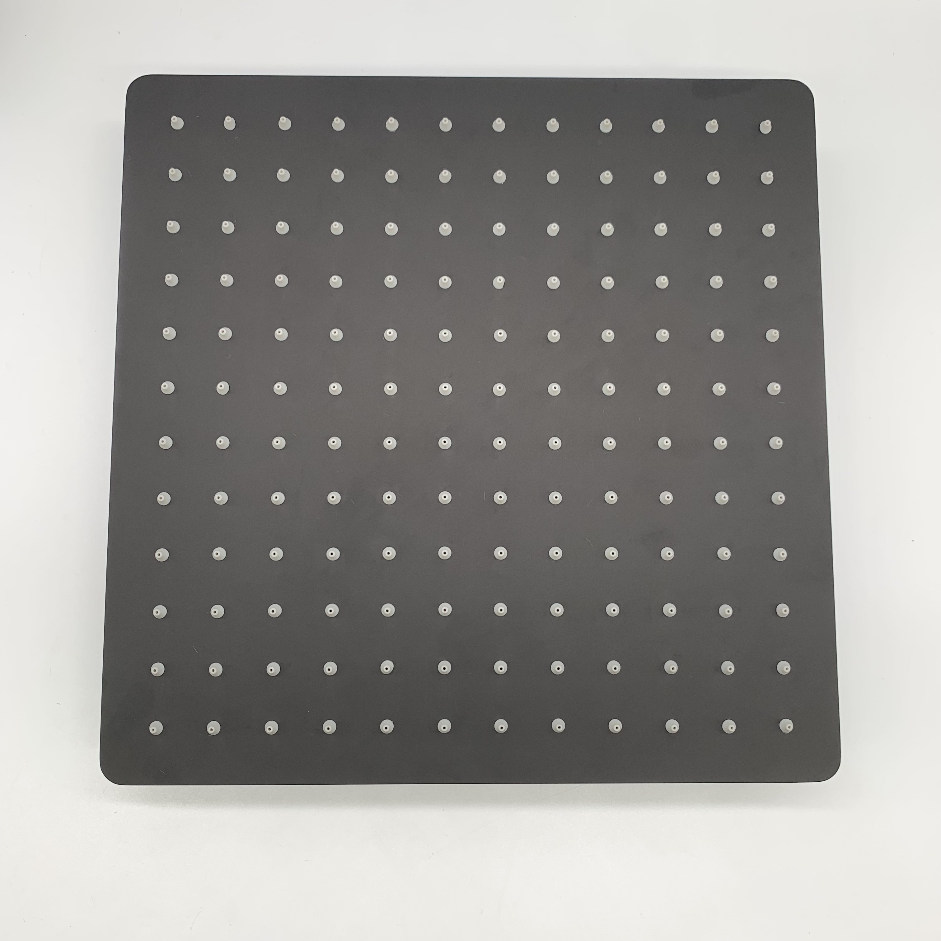 2022 High End Hotel Matte Black Square Bath Shower Mixer Set In Wall Embedded Rain Shower Faucet Set