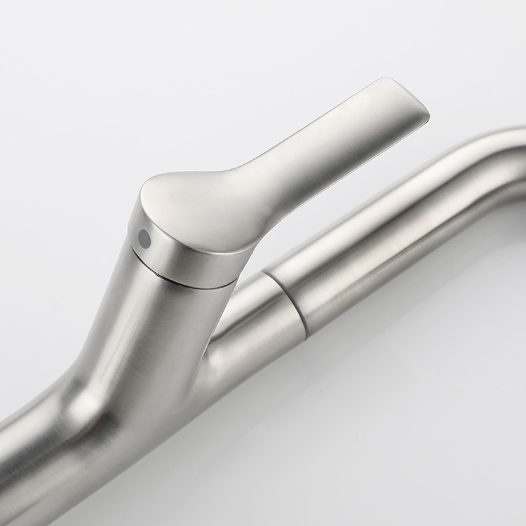 360 Degree Rotate Modern Style Kitchen Tap Pull Out Single Handle Single Hole Kitchen Faucet for Water Sink