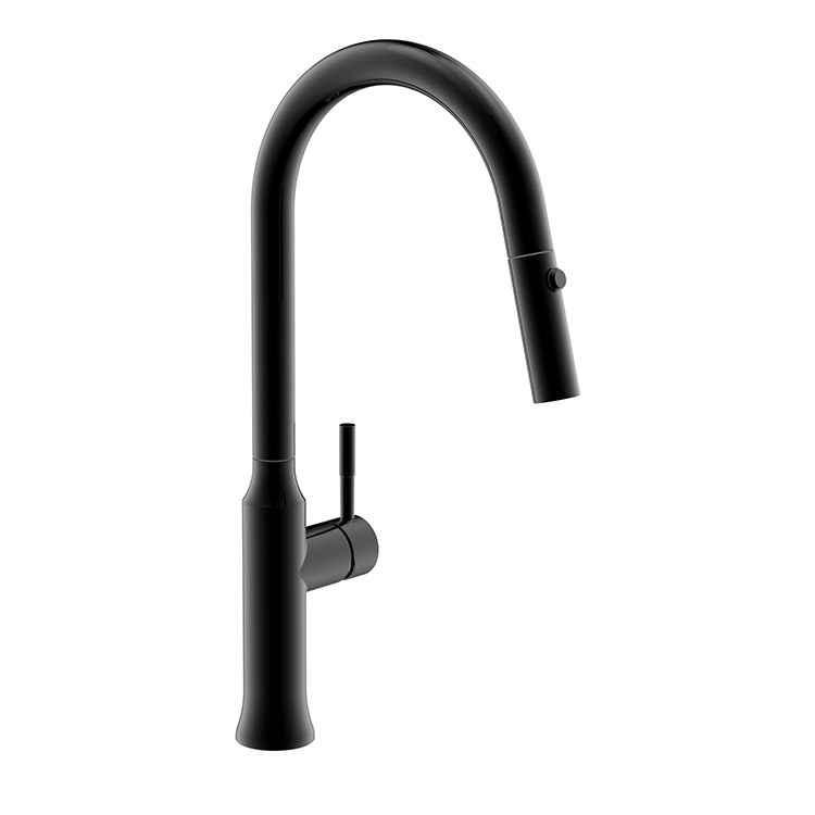 Modern Stainless Steel 304 Matt Black Pull Down Sink Tap Pull Out Kitchen Faucet