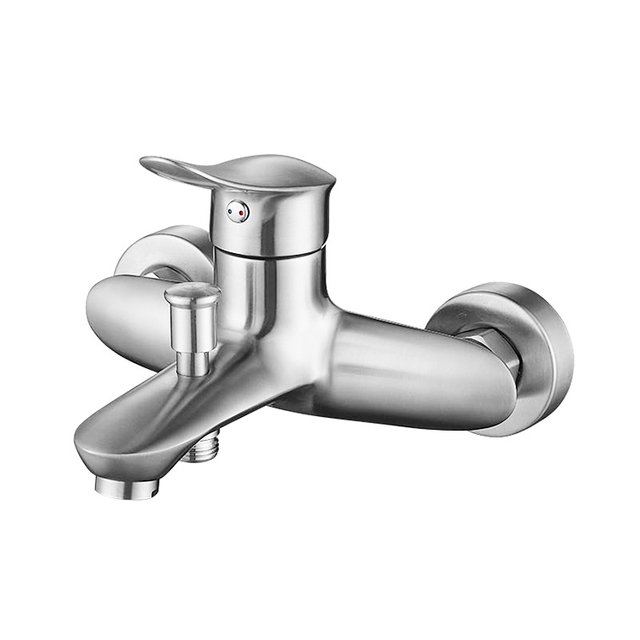 China Hot Sale High Quality SUS 304 Bathtub Tap Wall Mounted Single Handle Bath-shower Mixer Whole Set