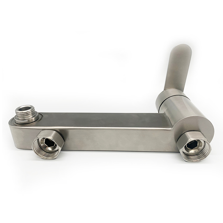 Brushed Finish Bath Shower Faucet Set Bathtub Mixer Single Handle Shower Mixer Whole Set