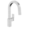 Easy Installation Hot And Cold Water Kitchen Mixer Tap Stainless Steel 304 Pull Down Square Kitchen Faucet