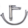 Modern Design Stainless Steel Basin Faucet Single Hole Hot Cold Water Basin Mixer Bathroom Faucet Tap